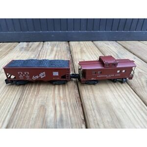 Vintage  American Flyer No. 921 CB&Q Everwhere West wCoal Load & 977 Caboose